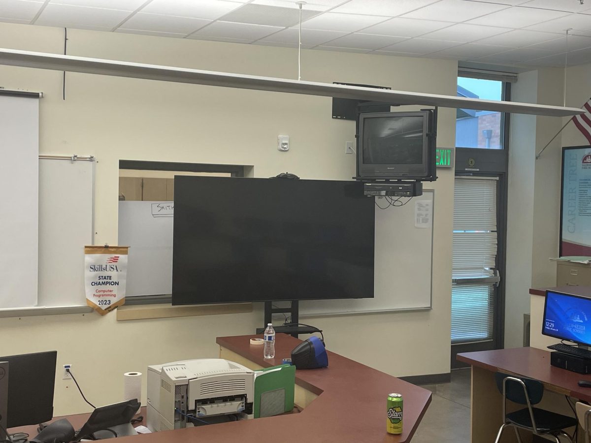 New flat-screen TVs placed in all classrooms during the 2022-2023 school year.