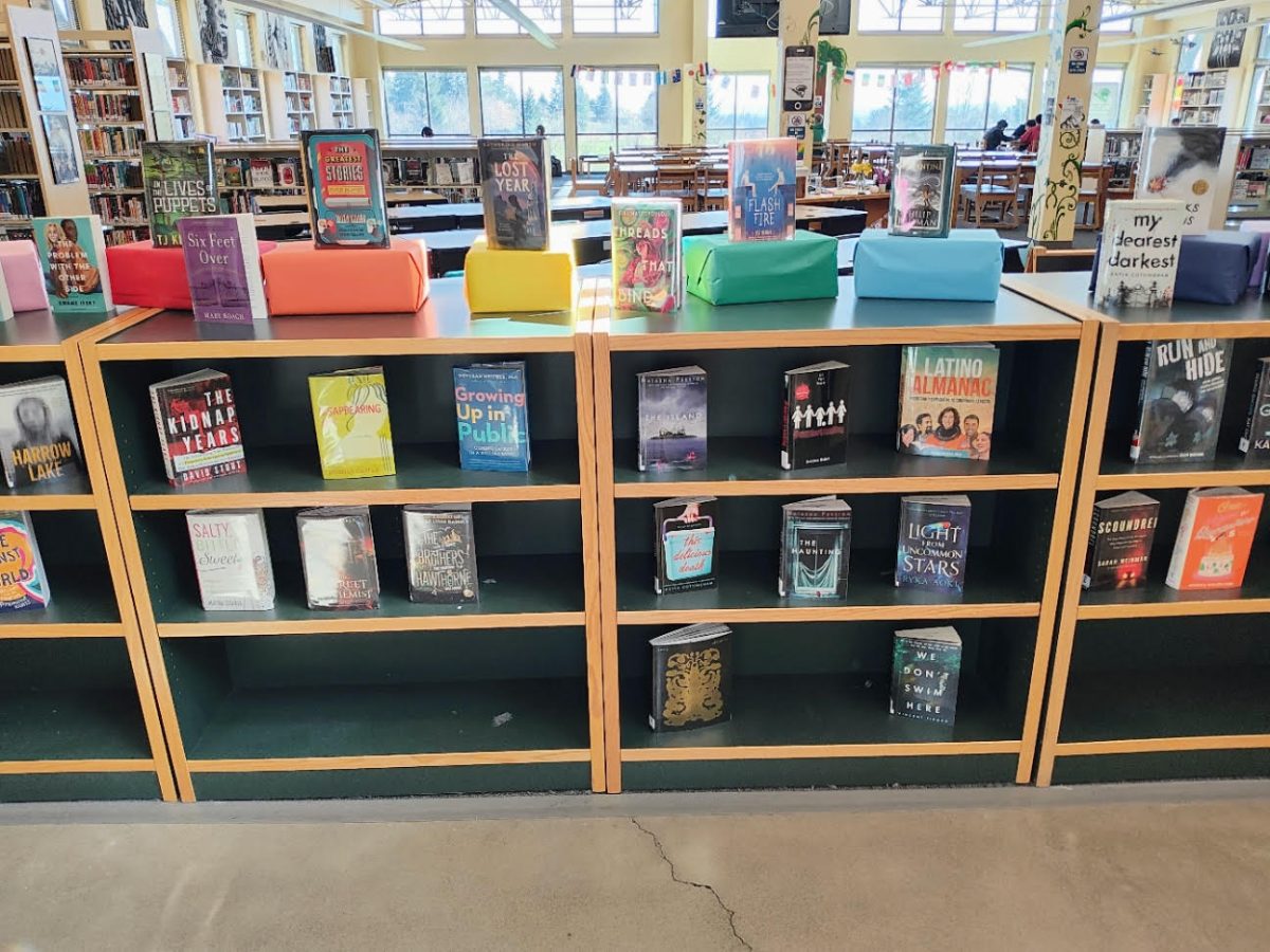 Books in the WSHS library help students  develop their passion for reading. 
