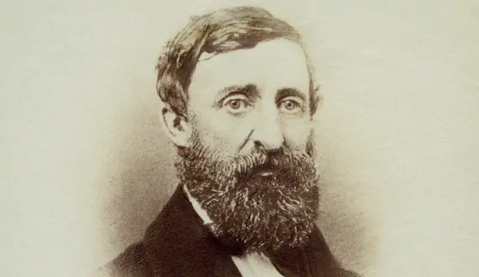 Photo of Henry David Thoreau, transcendentalist philosopher